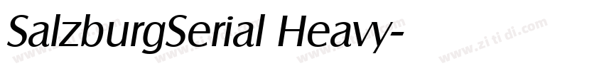 SalzburgSerial Heavy字体转换